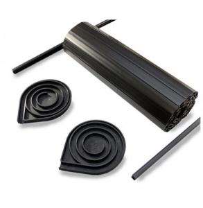 Tambour Roller Door 650 x 650mm Black